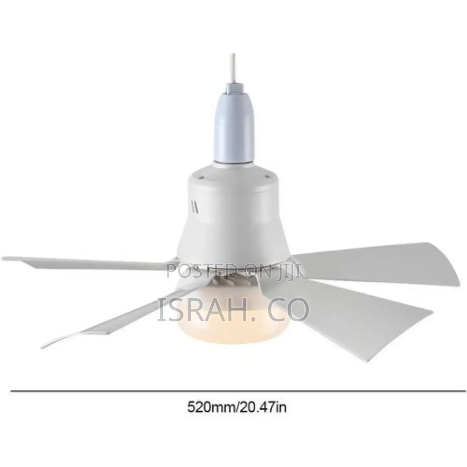 Socket Fan Light With Dimmable Led Light Bulb With Remote