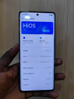 New Tecno Camon 40 Pro 4G 256 GB Gray