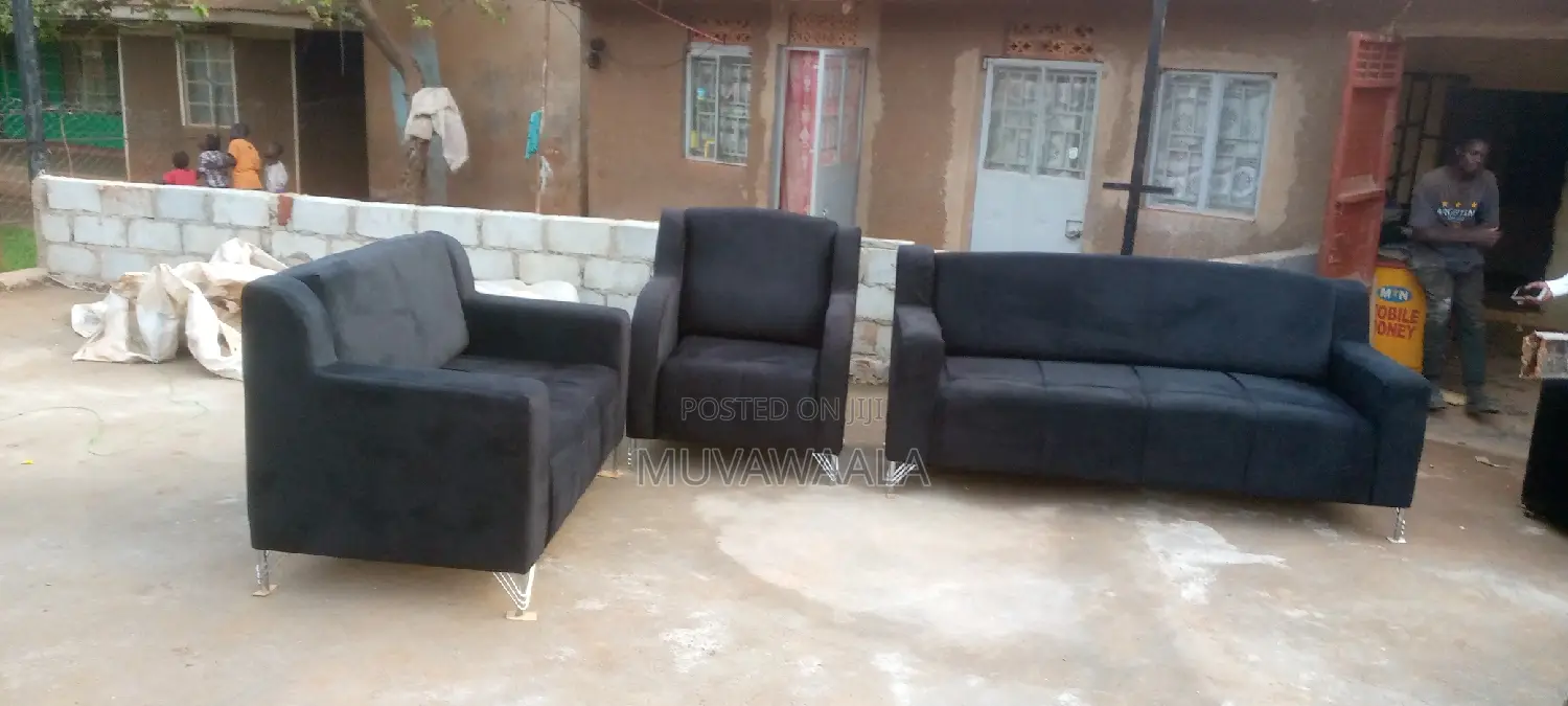 Black Sofa Set