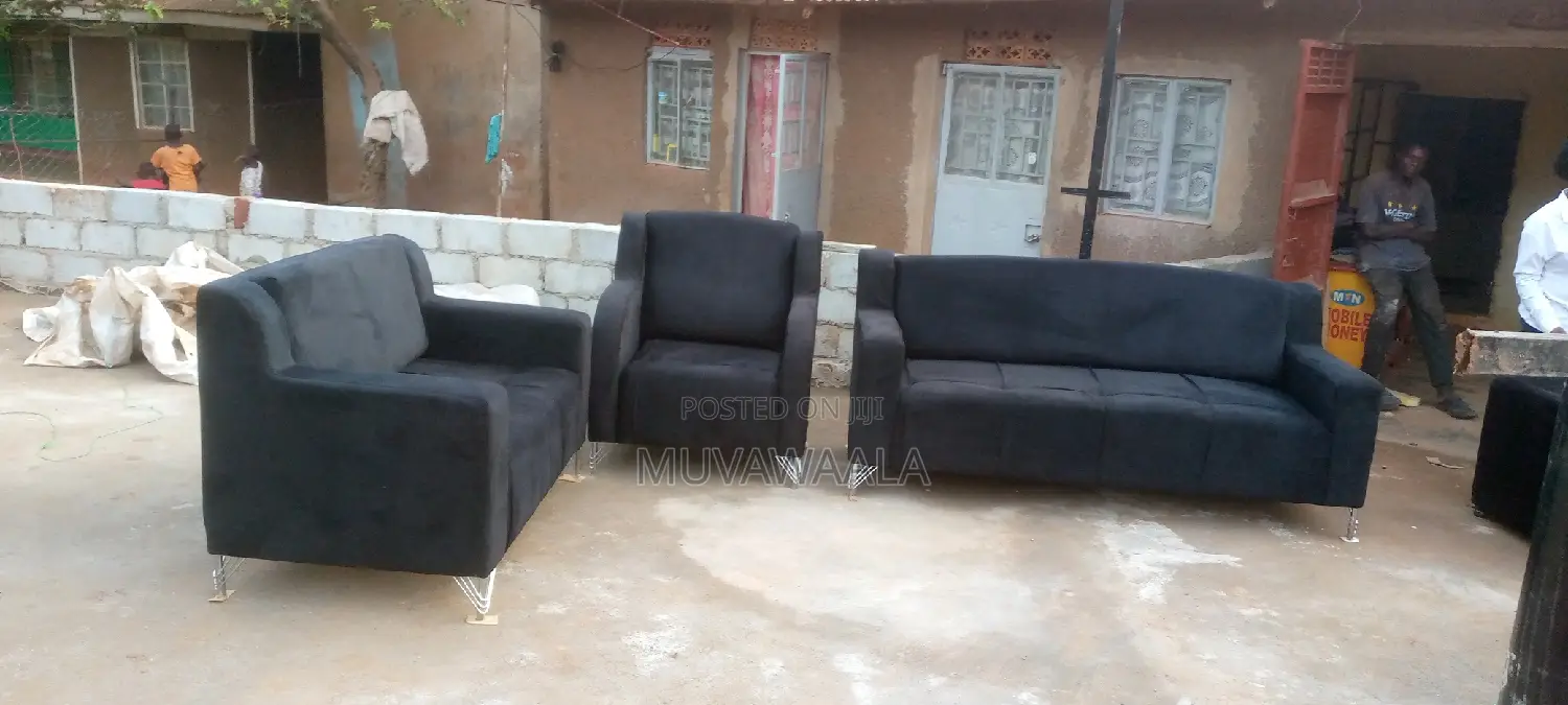 Black Sofa Set