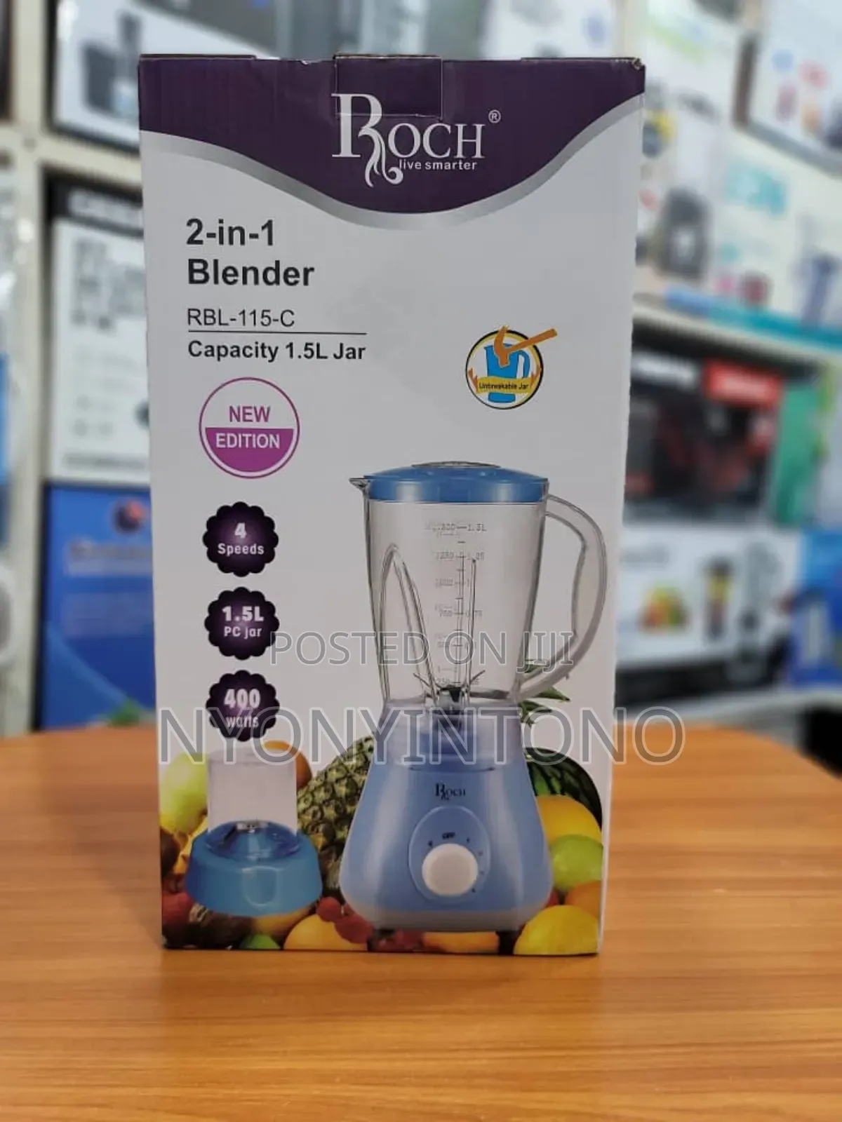 Roch 2 in 1 Juice Blender With Grinder