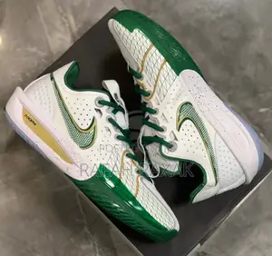 Original White/Green Nike G.T Cut 3 Basketball Sneakers