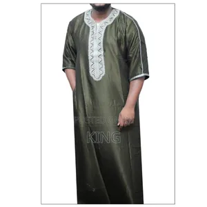 Muslim Ankara Half Sleeve Kanzu