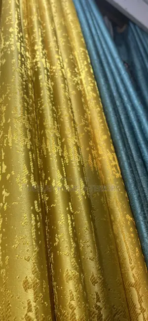 Elegant Curtains Per Ready Meter in Yellow