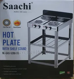 Saachi 4 Coil Free Standing Full Electric Hot Plate