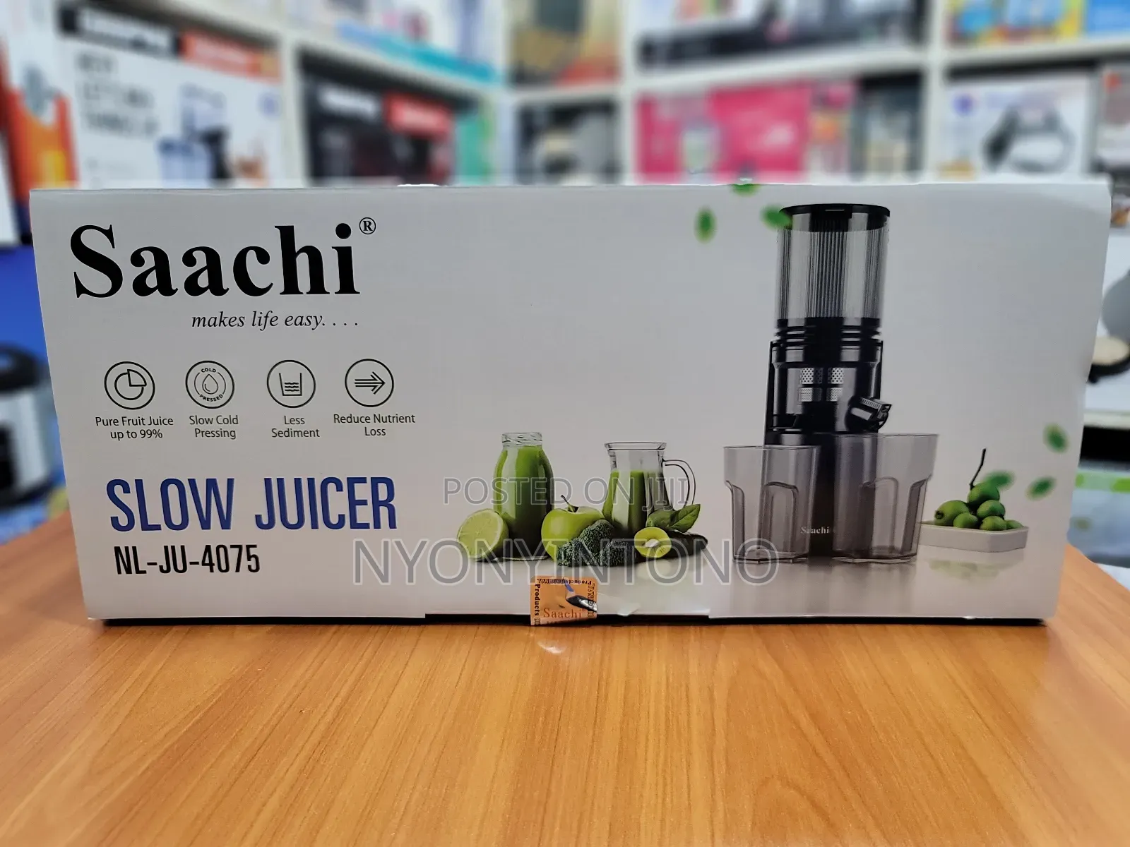 Saachi Top-Quality Slow Juicer With Over Sized Feed Chute