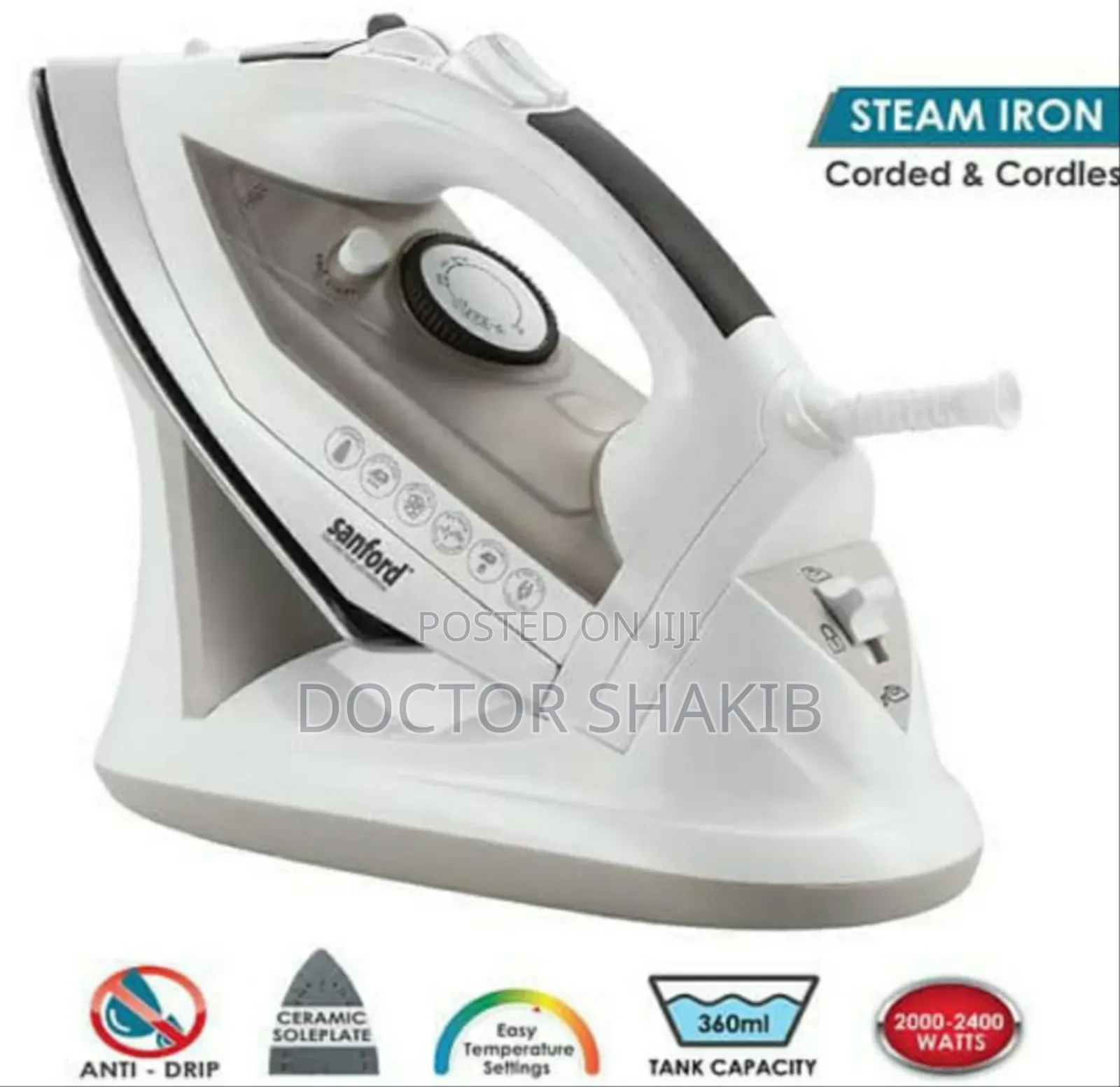 Quality Sanford Cord and Cordless Stream Iron
