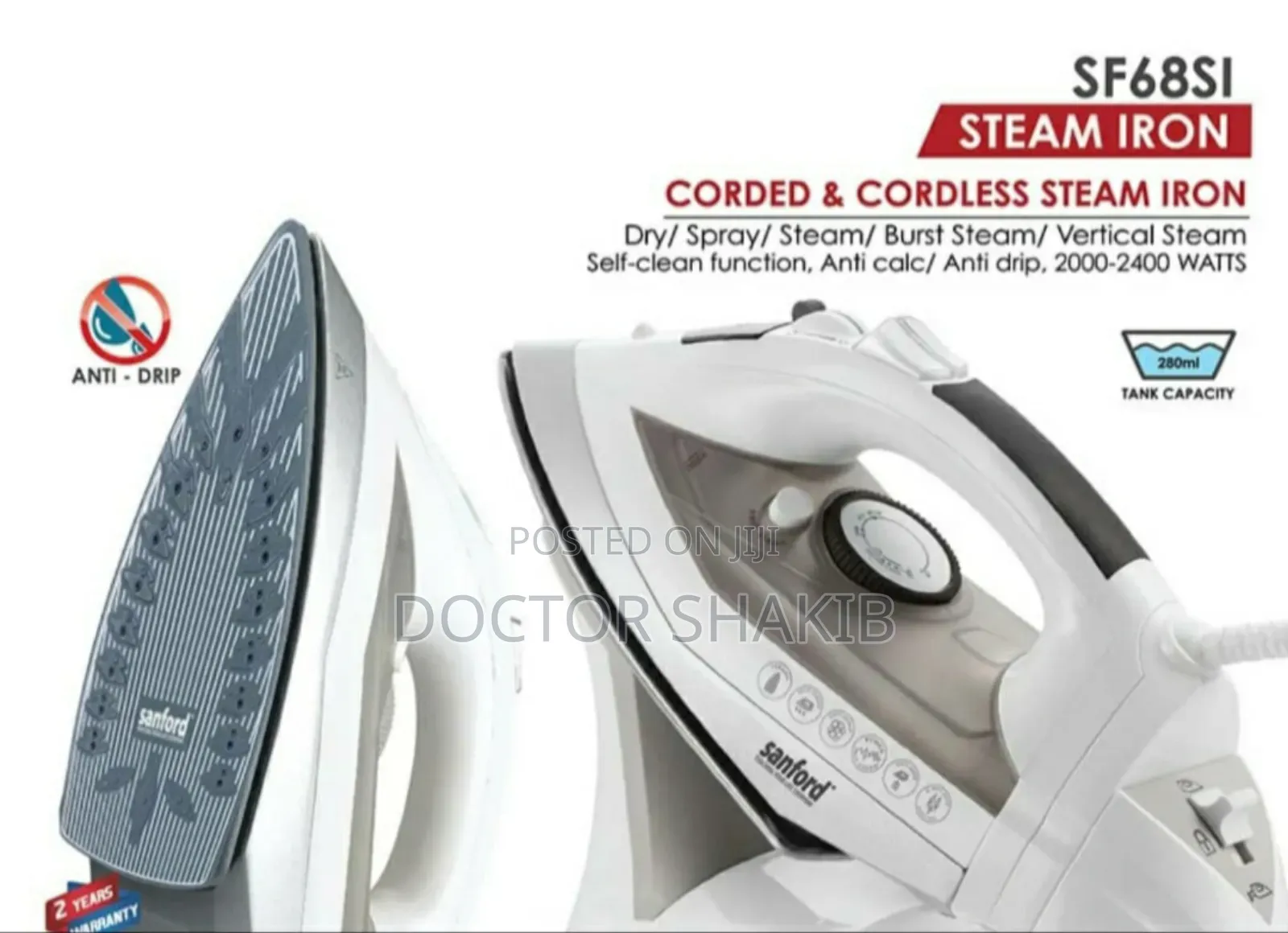 Quality Sanford Cord and Cordless Stream Iron