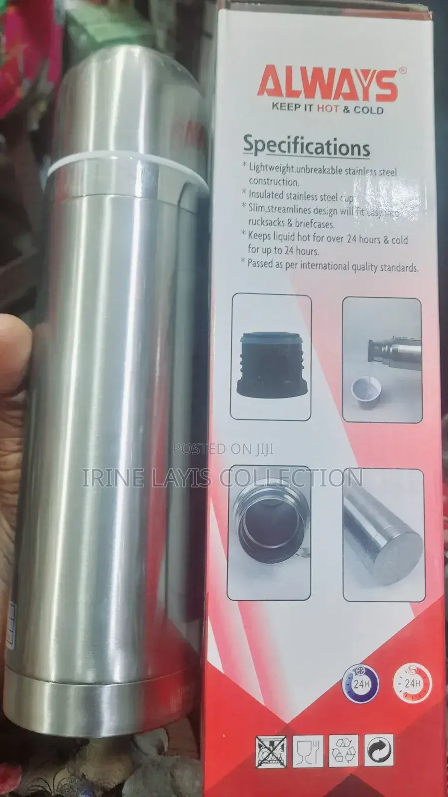 Stainless Always Hot and Cold Flask