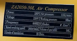 Air Compressor 50l Normal(Easy Power)