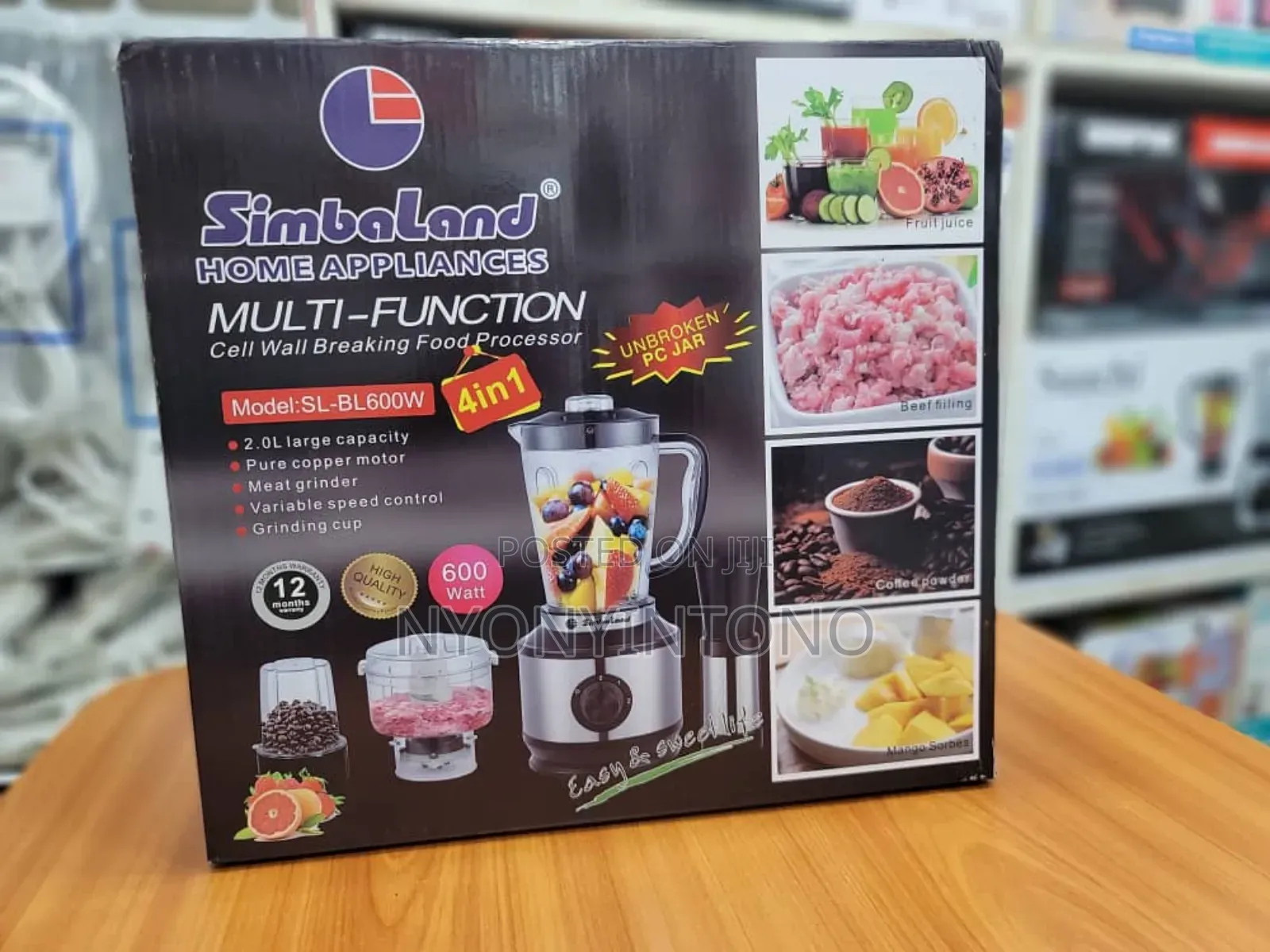 Simbaland High Quality 4 in 1 Food Processor