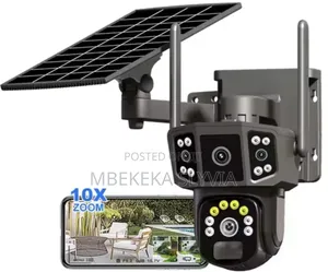 2lens 4g Hd Solar Camera PTZ Security System 10xzoom
