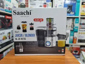 Saachi Glass 4 in 1 Blender, Chopper, Juicer and Grinder
