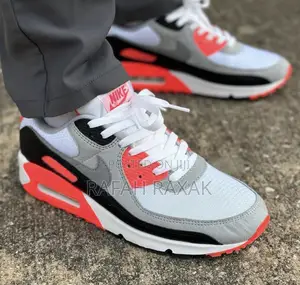 Original Men’S White/Red Air Max 90 Sneaker