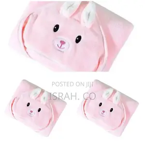 Hooded Baby Towel, Pink, Color Varies