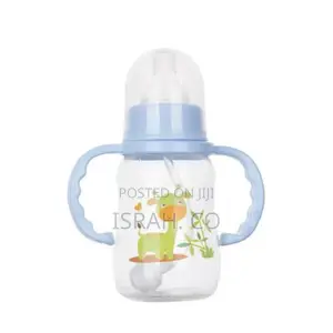 150ml Apple Bear Milk Baby Feeding Bottle-Blue