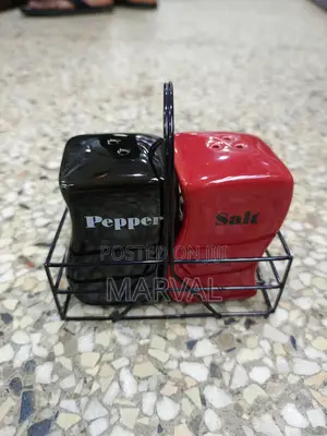 Two Piece Salt and Pepper Shakers