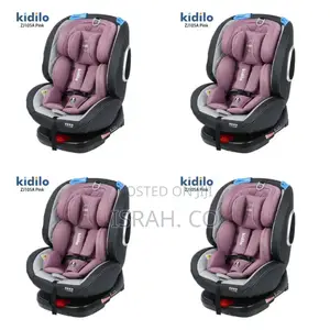 Portable Infant Car Seat With a High Back Pink