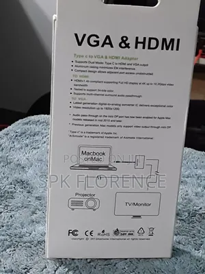 Usb-C to Vga Hdmi Adapter 2 in 1