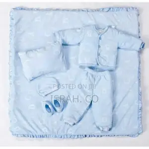 6 in 1 Baby Shawl Receiver Set With Baby Clothes and Shoes