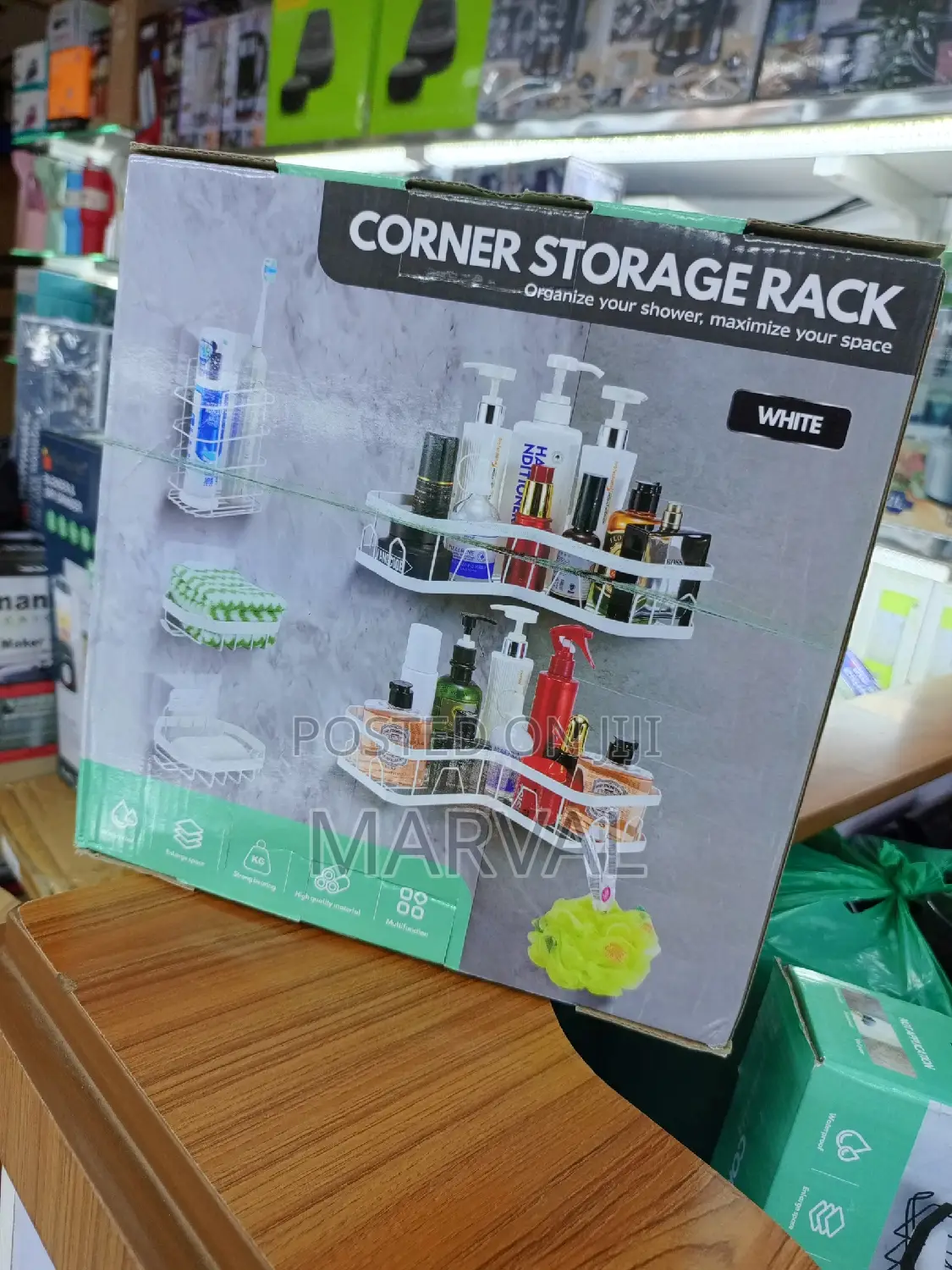 Bathroom Corner Storage Rack Set