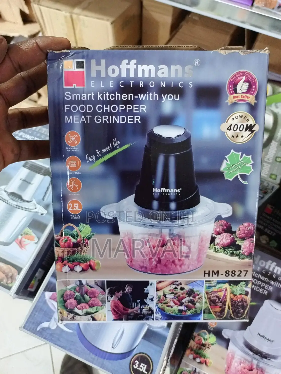 Hoffmans 2.5l Electric Food Meat Vegetable Chopper