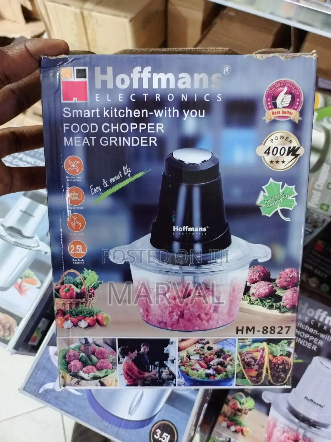 Hoffmans 2.5l Electric Food Meat Vegetable Chopper