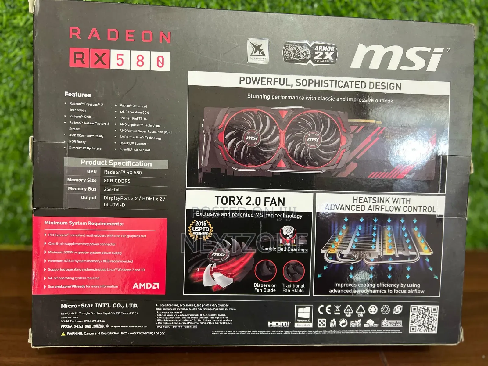 Msi Rx580 Radion Graphics Card