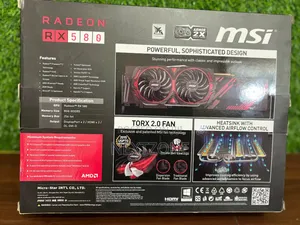 Msi Rx580 Radion Graphics Card