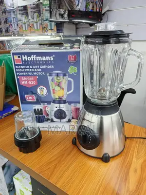 Hoffmans 2in1 Electric Heavy Glass Blender Dry Grinder