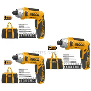 Ingco Cordless Screwdriver Voltage:8v - Orange/Black