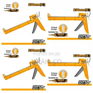 Ingco 9"/230mm Industrial Grade Caulking Silicon Sealant Gun
