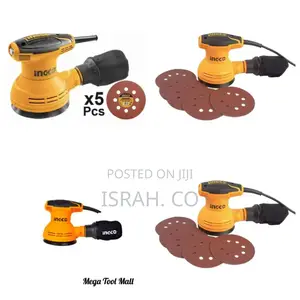 Ingco Rotary Sander:220-240v~50/60hz 320w - Black / Orange