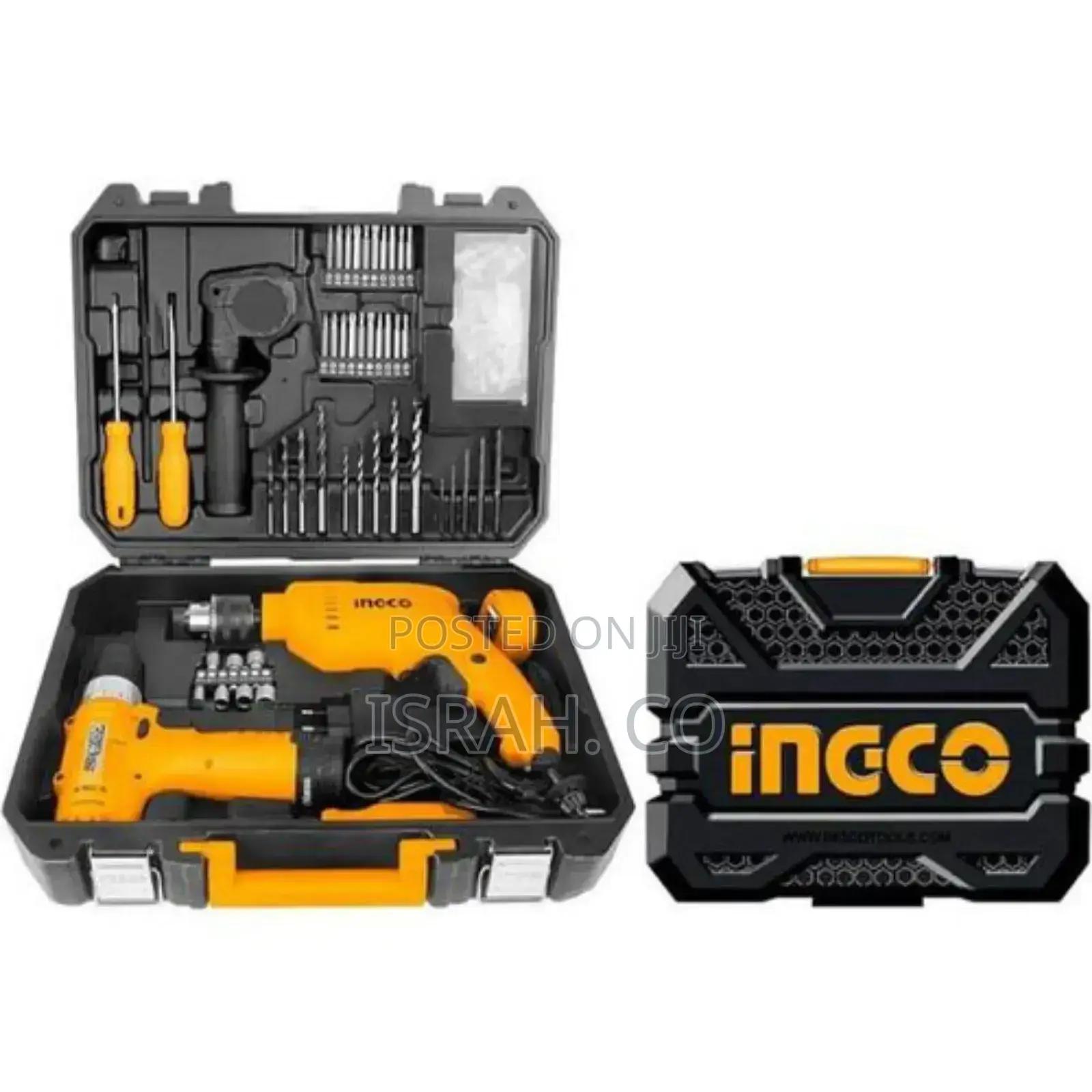 Ingco 108 PCS Tools Set, Drilling Machine Kit, 12v Cordless