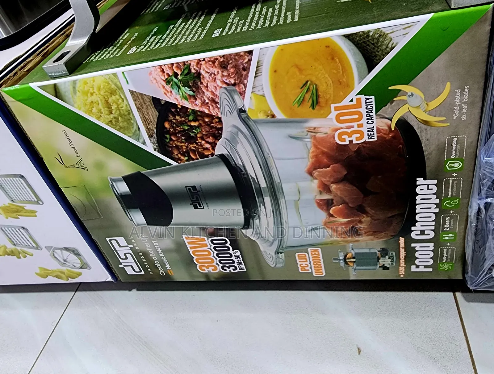 Food Chopper for Meat, Vegetable, Onion, 3l