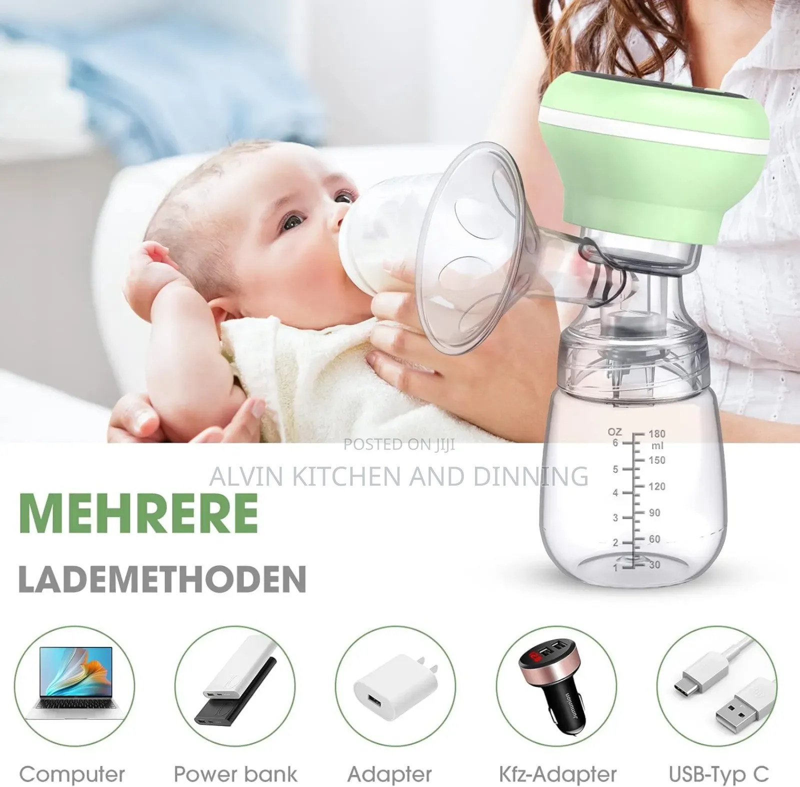 Electric Breast Pump Single, Rechargeable