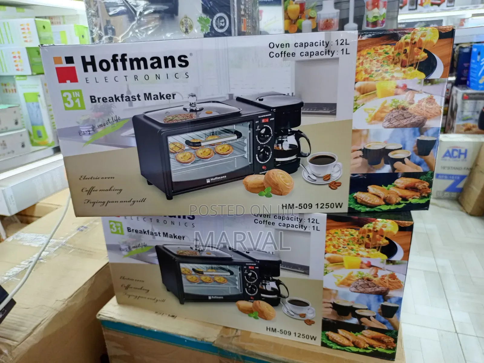 Hoffmans 3 in 1 Home Breakfast Machine Maker