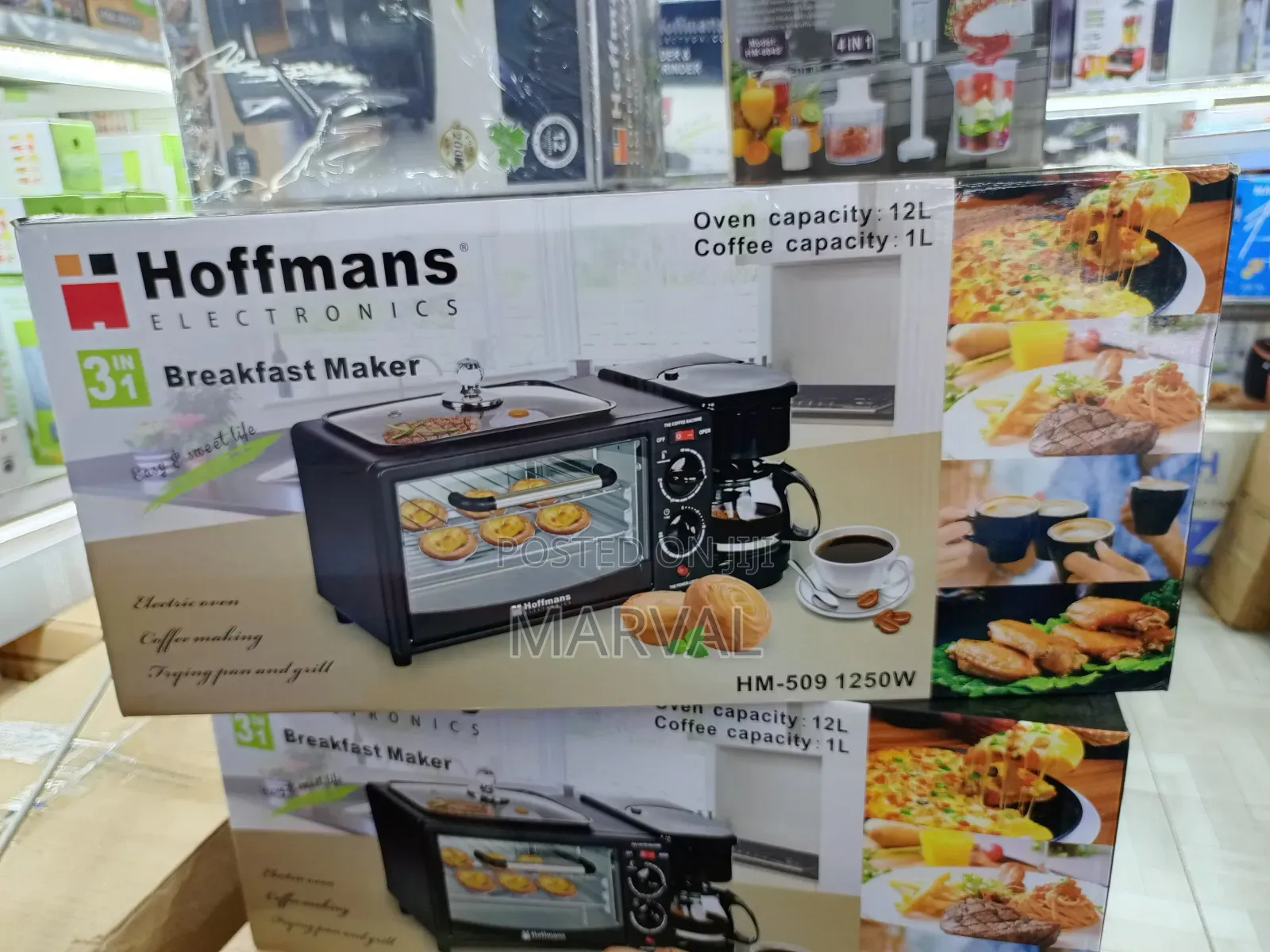 Hoffmans 3 in 1 Home Breakfast Machine Maker