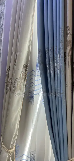 Zigzag Curtains in Black