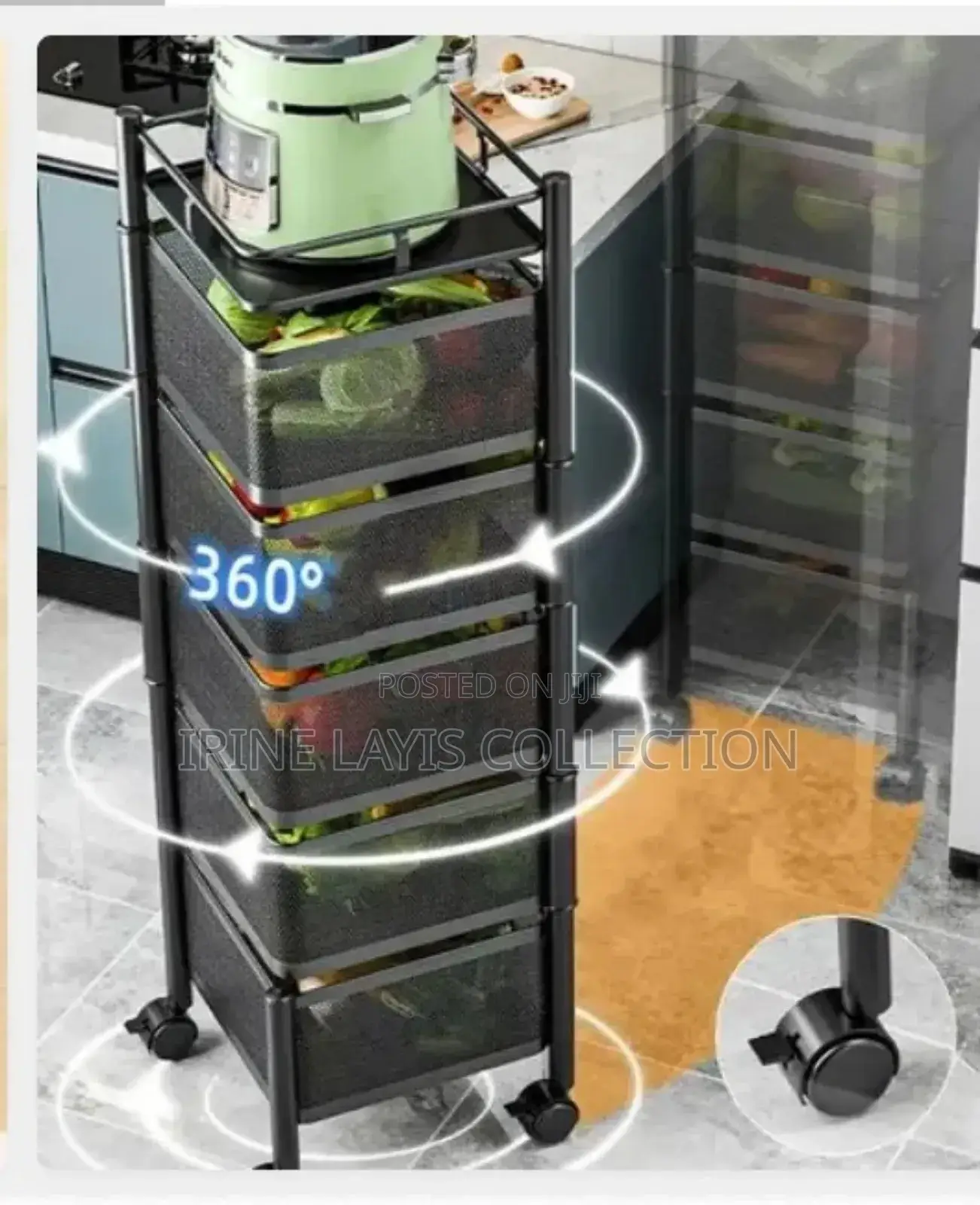 Kitchen Trolley Storage Rack
