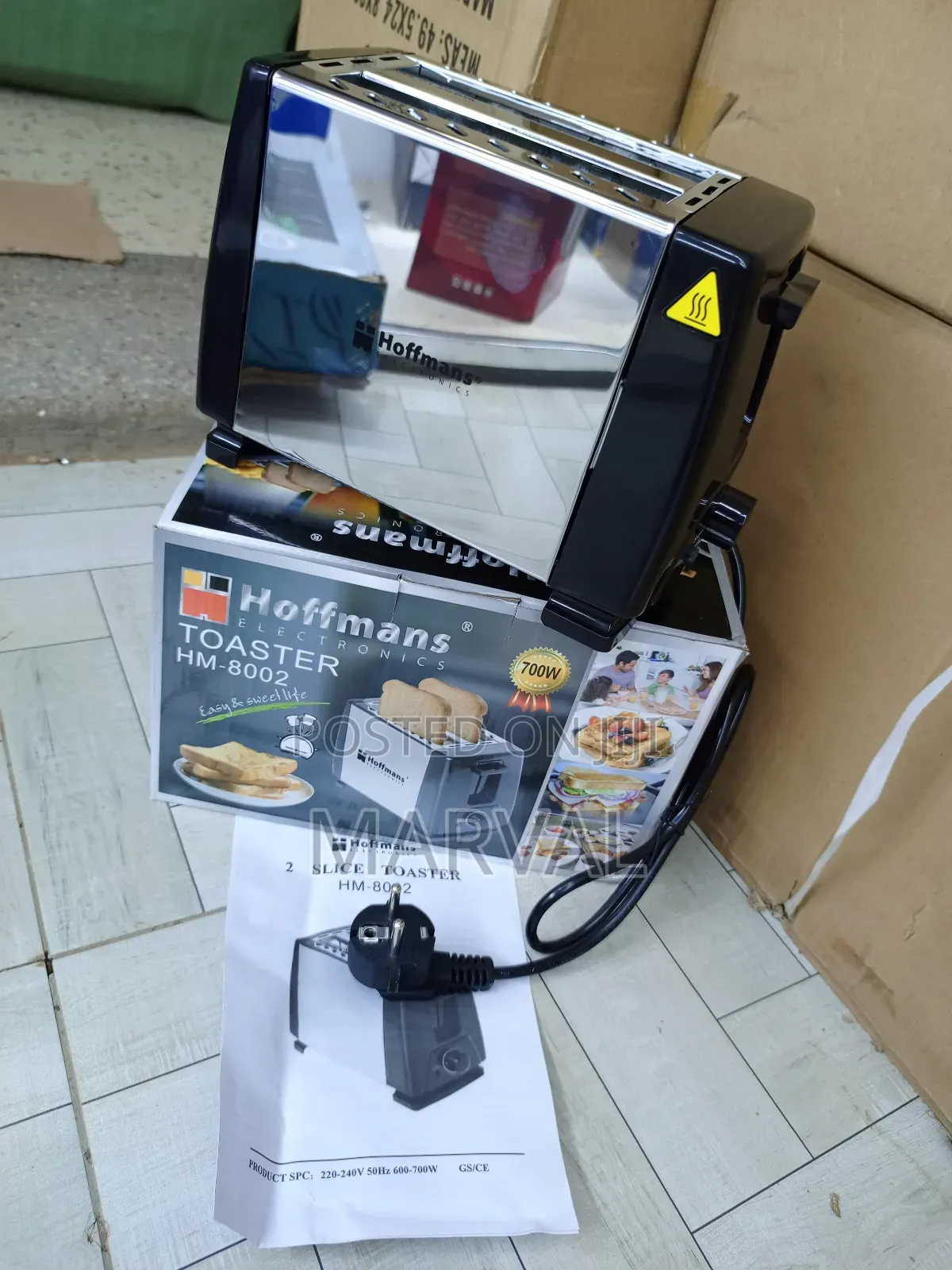 Hoffmans 2 Slice Bread Toaster