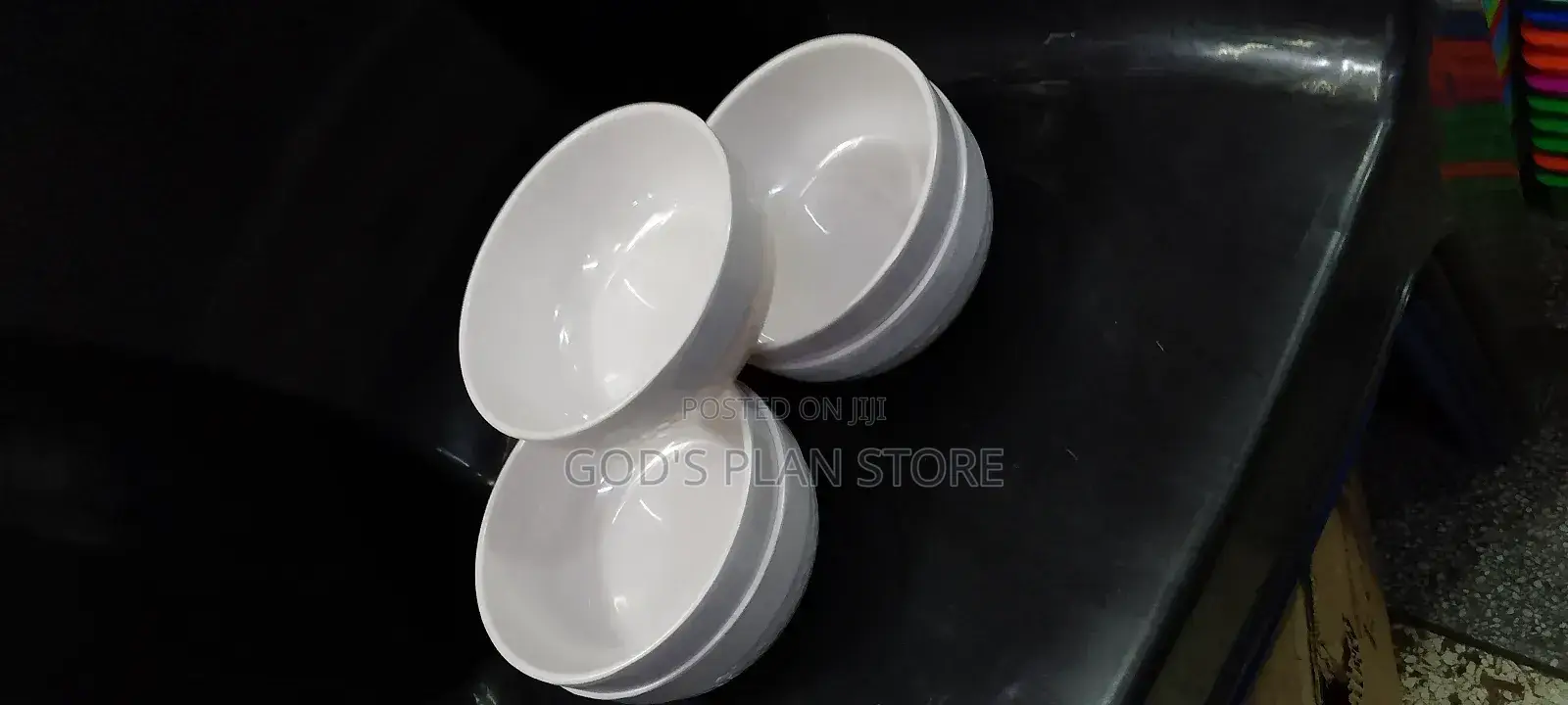 White Melamine Bowls 12pcs