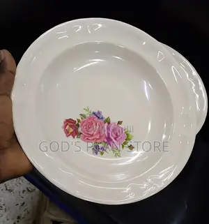 Melamine Plates 12pcs With Flowers in the Middle
