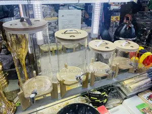Bamboo Glass Juice Dispenser ;3l/5l/7l/10l