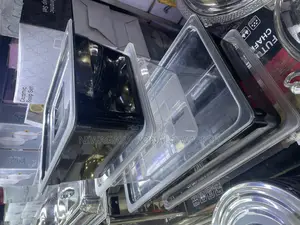 4pc Transparent Black Plastic Containers