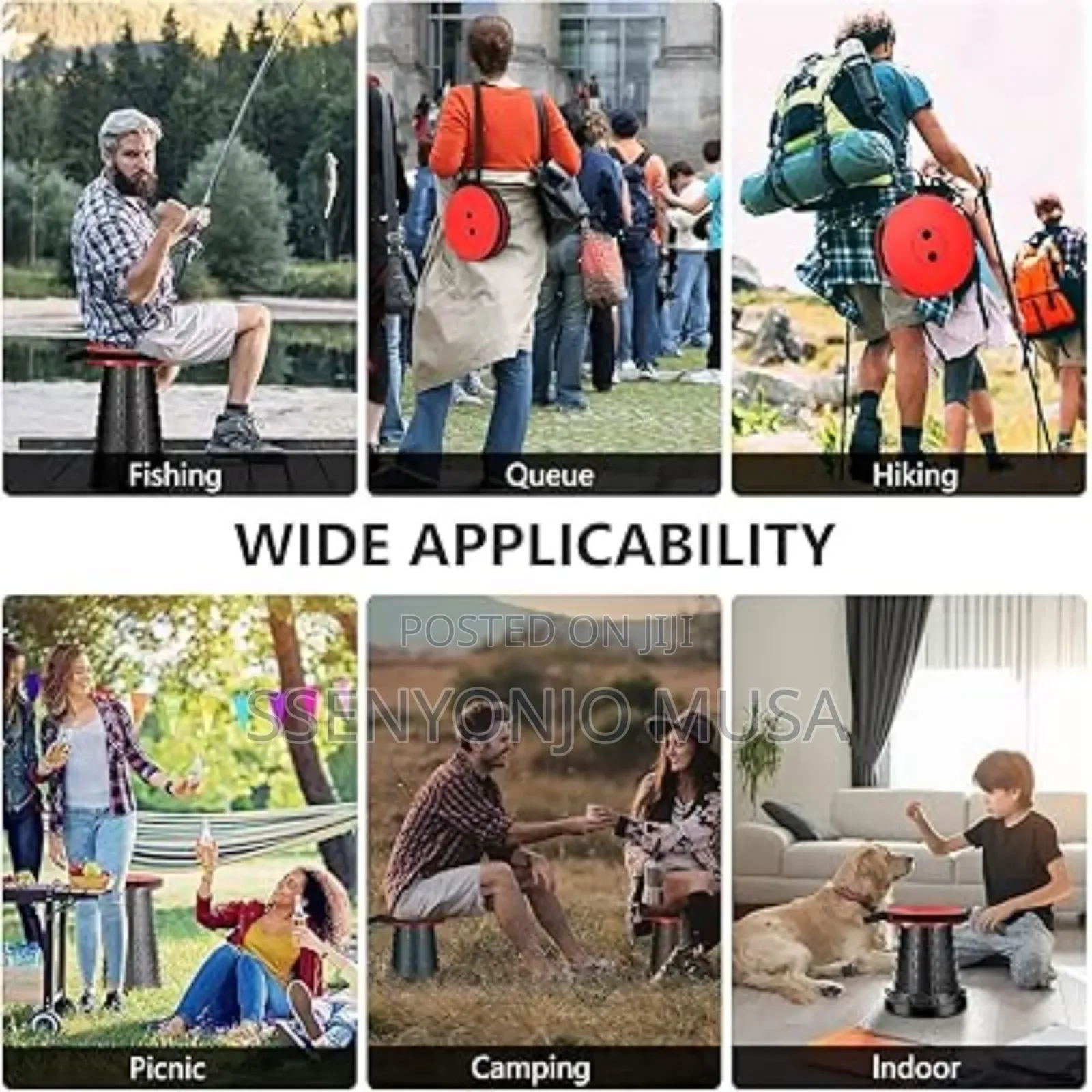 Foldable Camping Stools - Lightweight, Collapsible, Portable