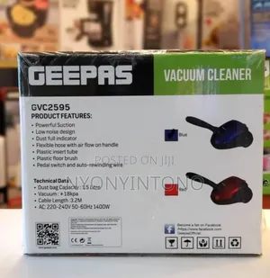 Geepas Vaccum Cleaner With 2yrs Warranty