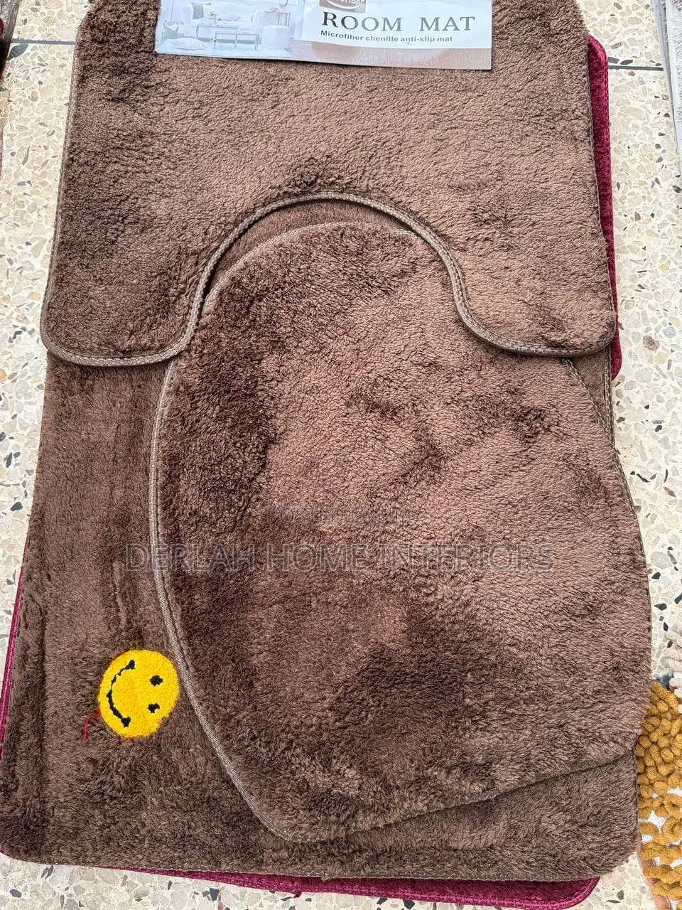 Plain Toilet Set Doormats
