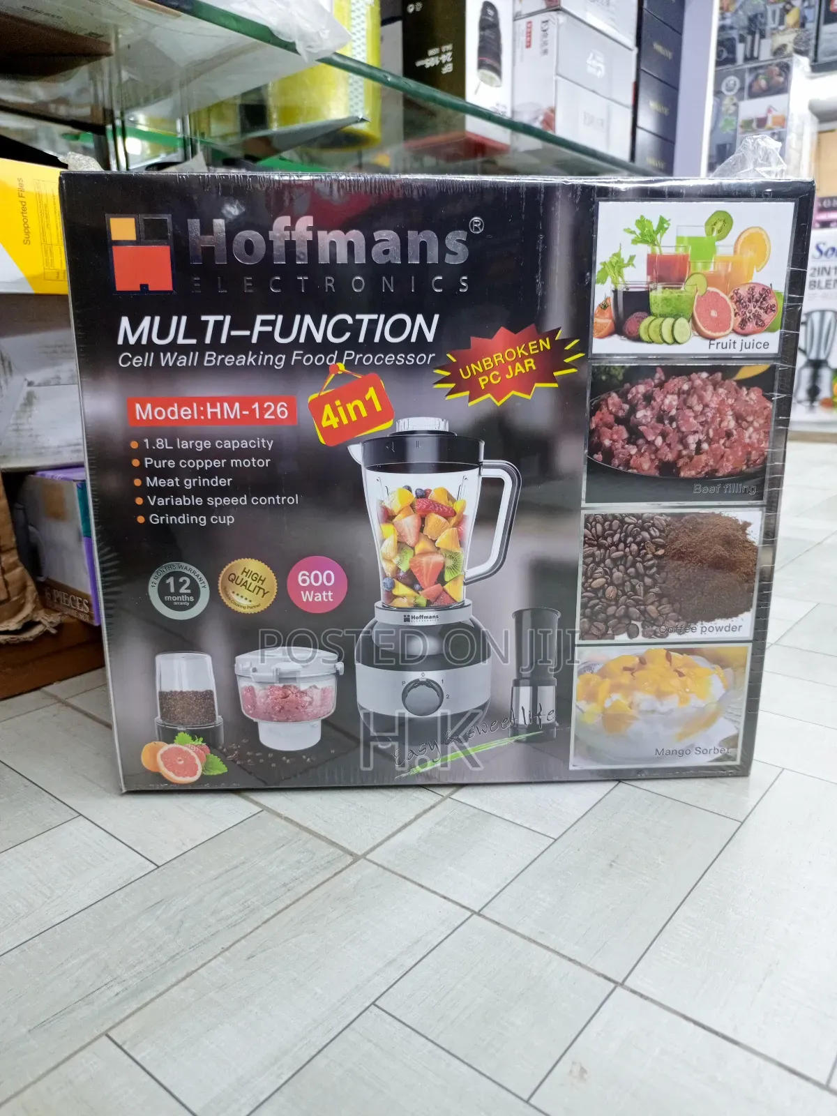 Hoffmans 4-in-1 Multi-Function Blender, Model Hm-126