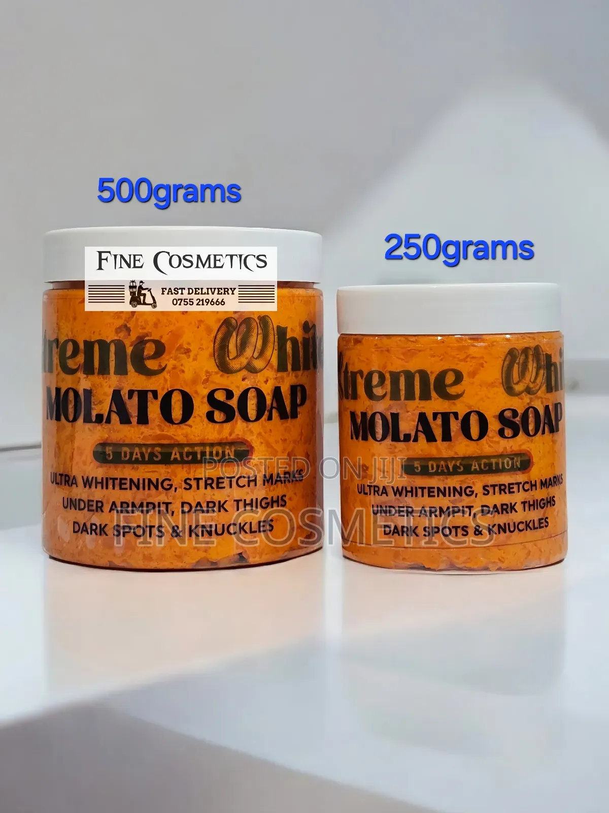 Molato Soap, 5days Thailand Ultra Lightening Jar Soap. 250g